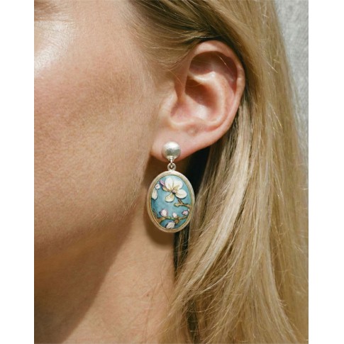 Van Gogh Almond Blossom earrings, by Materia Prima
