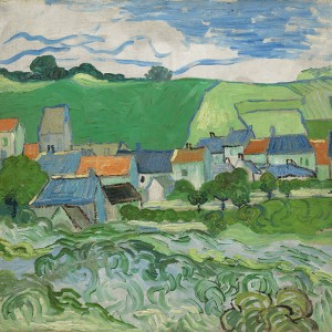 Van Gogh Giclée, Gezicht op Auvers