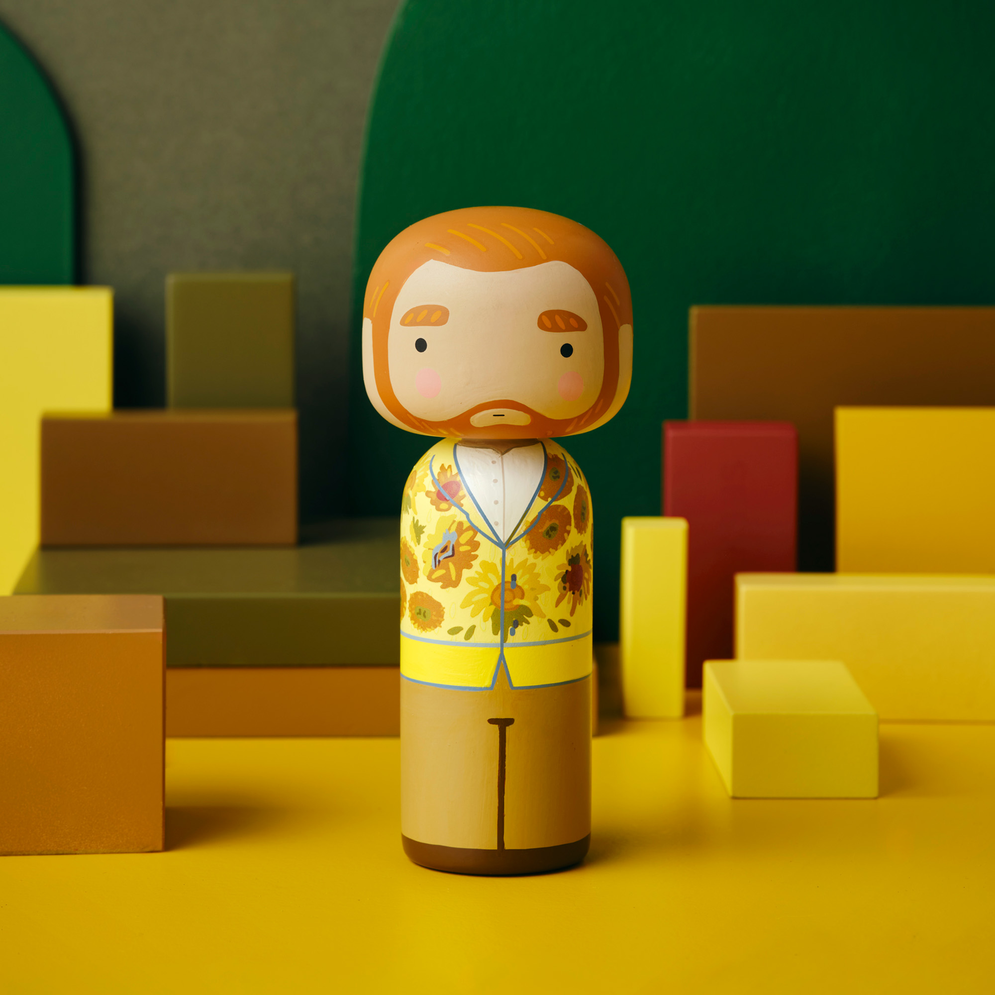 Vincent Kokeshi Doll Sunflowers – Lucie Kaas - Van Gogh Museum shop