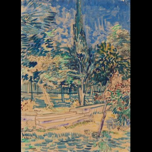 Van Gogh Giclée, Stairs in the Garden of the Asylum