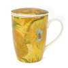 Mug with infuser Sunflowers