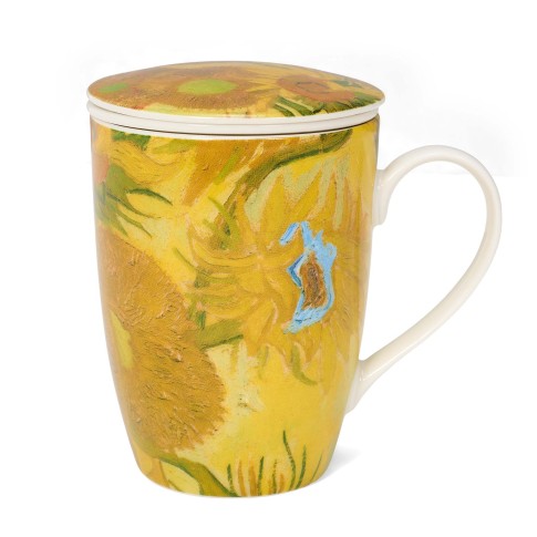 Mug with infuser Sunflowers