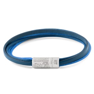 Van Gogh Tateossian® leather multi-strand bracelet blue