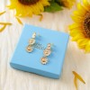 Van Gogh Earrings with 3 gold-plated Sunflowers, by Miccy’s
