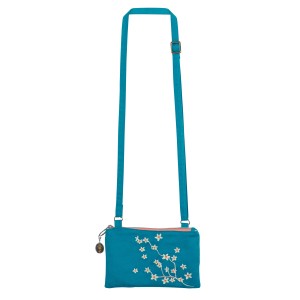 Van Gogh Cross-body bag with Almond Blossom embroidery