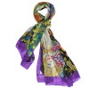Large silk scarf Klimt Water Serpents II