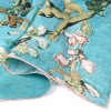 Van Gogh Luxury silk twill scarf Almond Blossom with rose rim