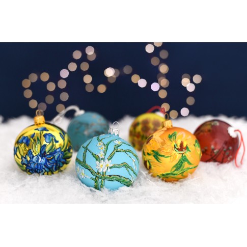 Van Gogh Glitter Bauble Irises