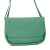 Shoulder bag green leather Almond Blossom - Keecie