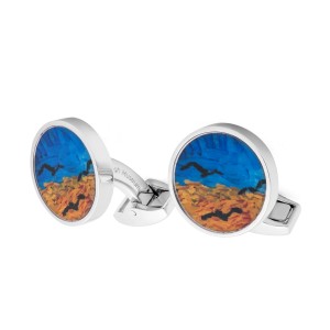 Van Gogh Tateossian® cufflinks round Crows