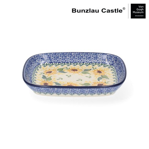 Bunzlau Castle x Van Gogh Museum Dish Rectangle Sunflowers