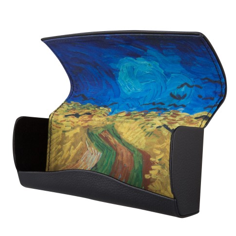 Van Gogh Leather eyeglass case Crows