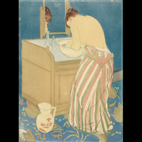 Art print Cassatt, Woman Bathing (La Toilette)