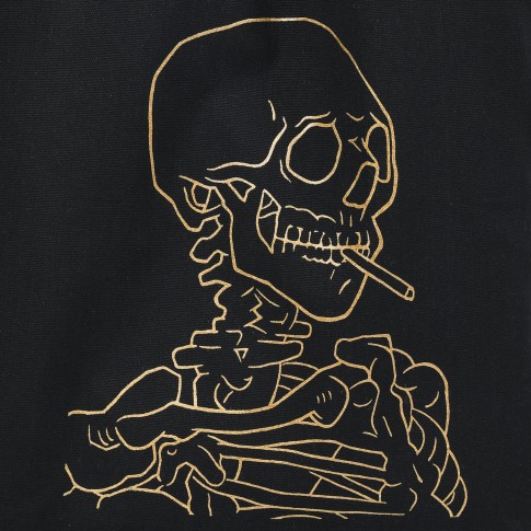 Van Gogh Bag Head of a Skeleton with a Burning Cigarette