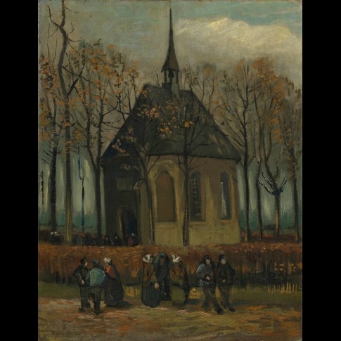 Van Gogh Giclée, Het uitgaan van de kerk te Nuenen