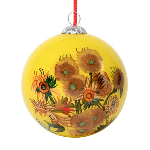 Van Gogh Glass Bauble Sunflowers