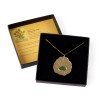 Van Gogh Gold-Plated Necklace with Yellow/Green Sunflowers