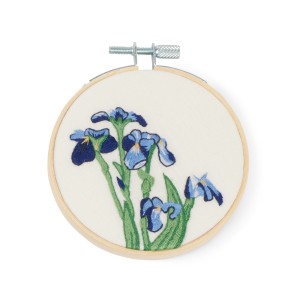 Embroidery kit silk and linen - Van Gogh Irises
