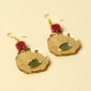 Van Gogh Yellow/Green Sunflowers Drop Earrings