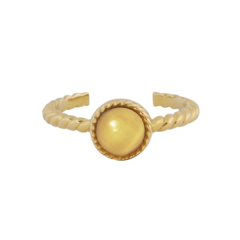 Van Gogh Gemstone ring citrin yellow, by Ellen Beekmans®