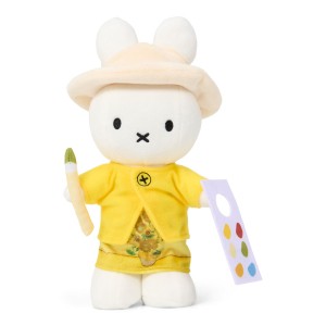 Plush Miffy as an artist Sunflowers