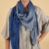 Van Gogh Luxury jacquard scarf silk & wool Irises
