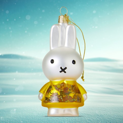 Glass ornament Miffy Sunflowers, Vondels x Van Gogh Museum