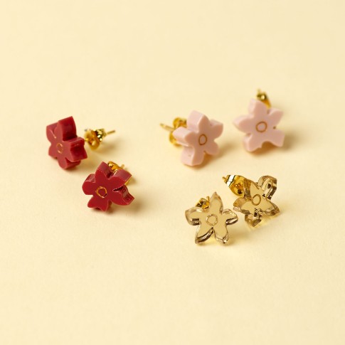 Van Gogh Almond Blossom 3-Piece Stud Earrings
