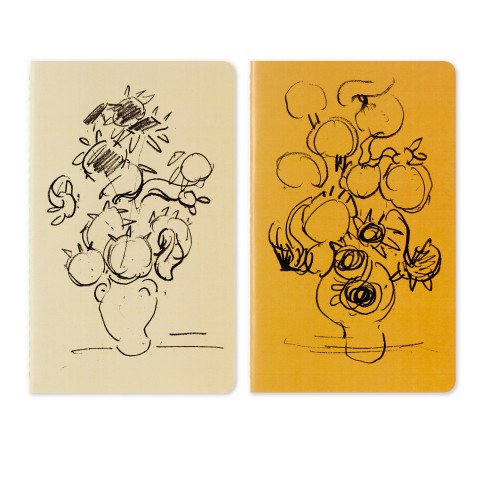 Set of 2 cahiers Sunflowers, Moleskine x Van Gogh Museum