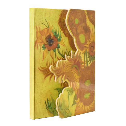 Van Gogh Notebook with magnetic closure Sunflowers