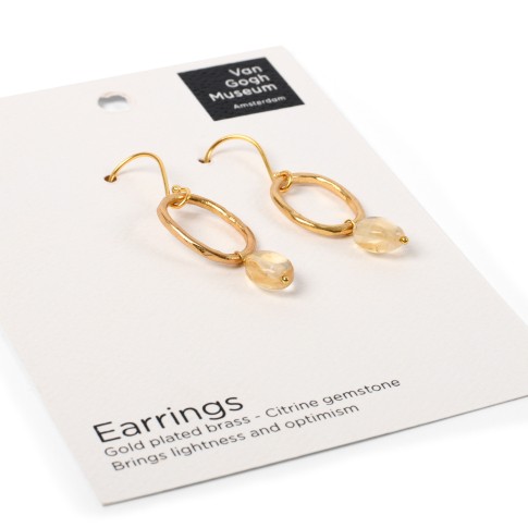 Van Gogh Earrings Graceful Sunflowers, by A Beautiful Story