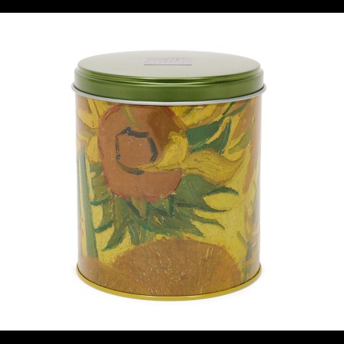 Syrup waffles in a tin, Van Gogh Sunflowers