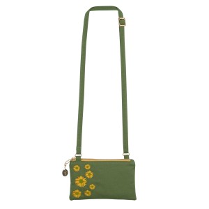 Van Gogh Cross-body bag with Sunflowers embroidery