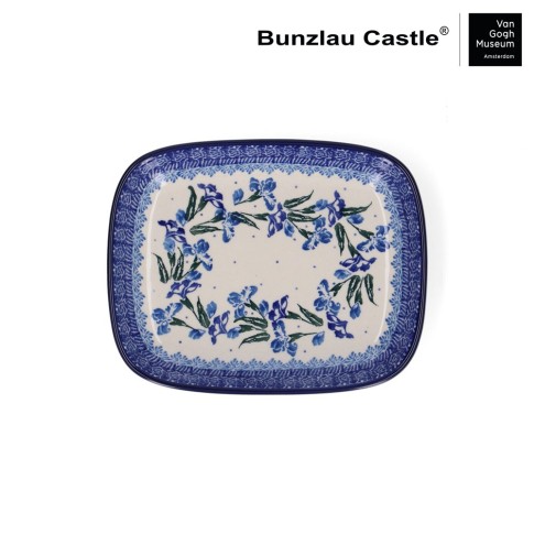 Bunzlau Castle x Van Gogh Museum Dish Rectangle Irises