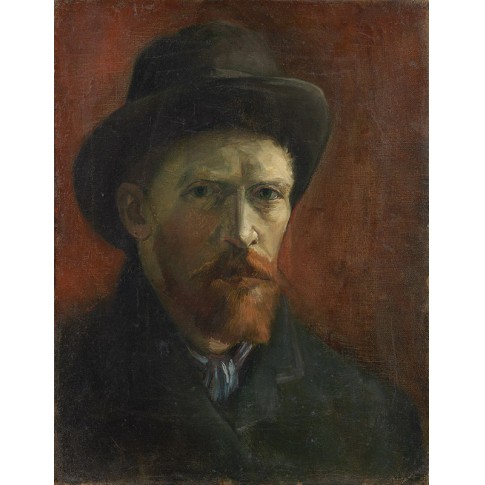 Van Gogh Giclée, Self-Portrait with Felt Hat