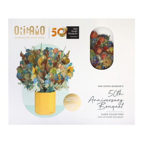 Origamo x Van Gogh Museum Tarjeta 3D Pop-Up Flores de Vincent large