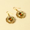 Pendientes Girasoles verde/naranja Van Gogh