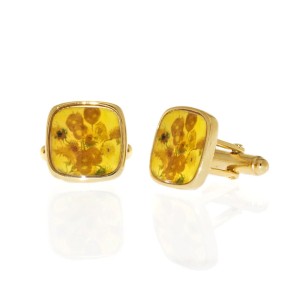 Van Gogh 22kt Gold plated cufflinks Sunflowers, by Erwin Pearl®