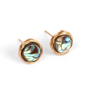 Van Gogh Ear studs mother of pearl, by Ellen Beekmans®