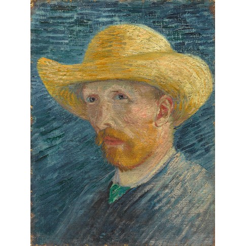 Van Gogh Giclée, Self-Portrait with Straw Hat