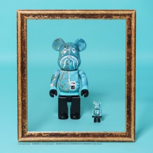 BE@RBRICK BAPE® × Van Gogh Museum Almond Blossom SHARK 100% & 400%