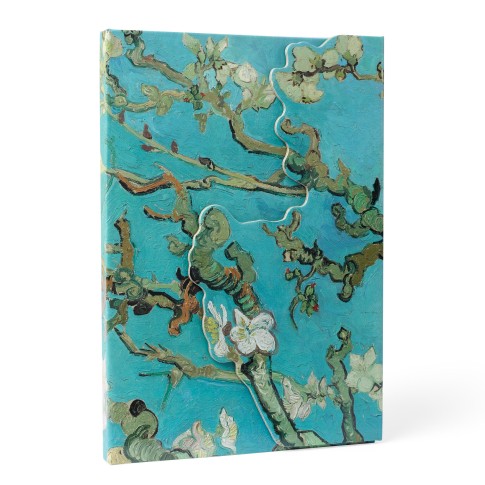 Cuaderno con cierre magnético A5 Van Gogh, Almendro en flor