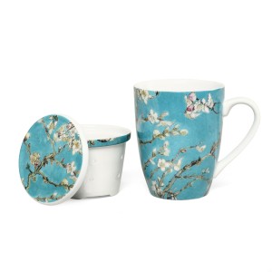 Taza con infusor Van Gogh, Almendro en flor