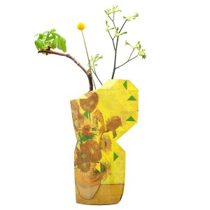 Tiny Miracles® Cubierta de jarrón de papel, Los girasoles