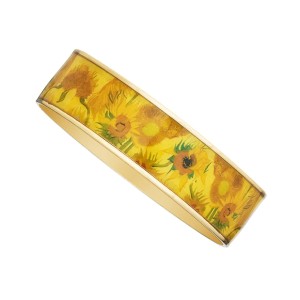 Van Gogh 22kt Goldplated bangle Sunflowers, by Erwin Pearl®