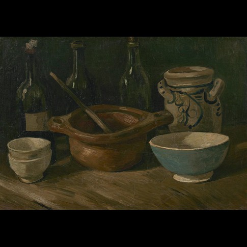 Van Gogh Giclée, Stilleven met aardewerk en flessen
