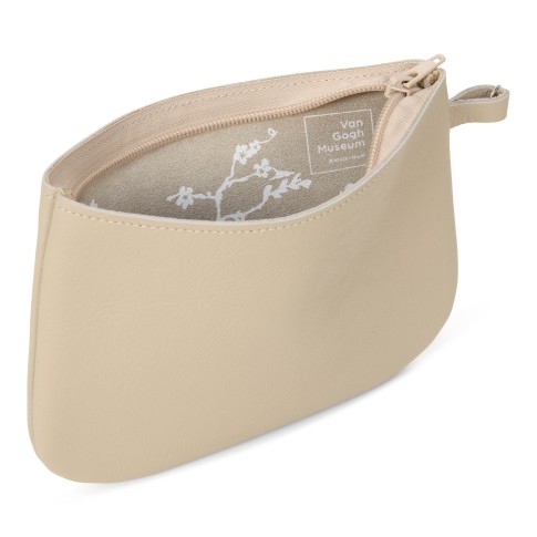 Estuche de piel beige Almendro en flor – Keecie
