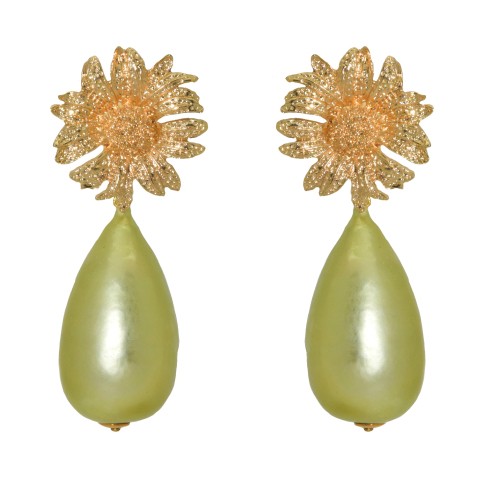 Van Gogh Cotton Pearls pendientes Los Girasoles, de Miccy’s