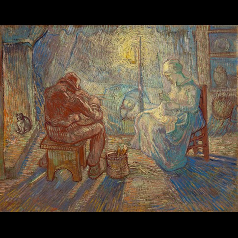 Van Gogh Giclée, Avond (naar Millet)
