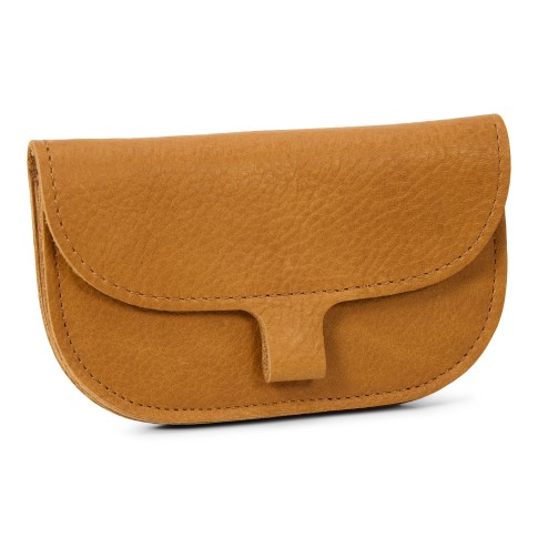 Cartera piel coñac Girasoles – Keecie